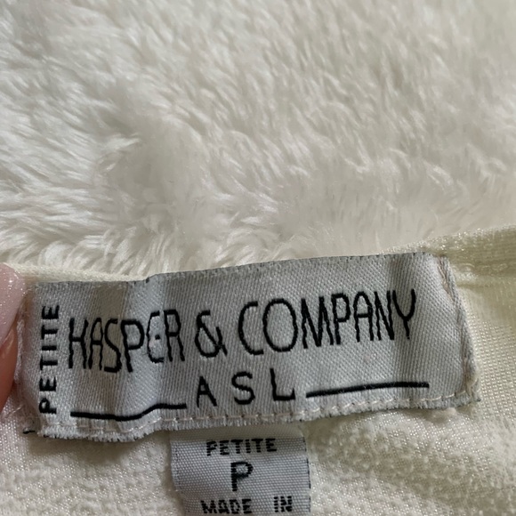 White KASPER & COMPANY Short sleeved TOP - Picture 2 of 4